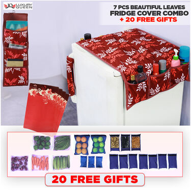 7 Pcs Beautiful Leaves Fridge Cover Combo with 20 Free Gifts (7F8)