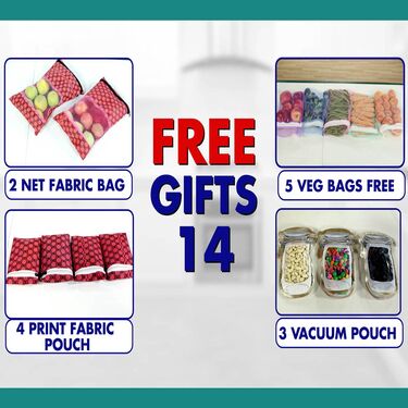 7 Pcs Fridge Cover Set + 14 Free Gifts