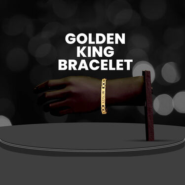 Golden Watch + Golden King Bracelet (MGWB4)