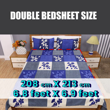 Pack of 8 Petal & Pattern Double Bedsheets Set (8BS46)