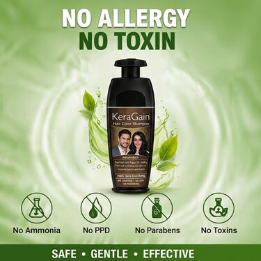 Keragain Hair Color Shampoo &amp; Color Protecting Hair Serum