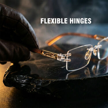 Rimless Adaptive Power Reading Glasses B1 G2 Free (3ORG14)