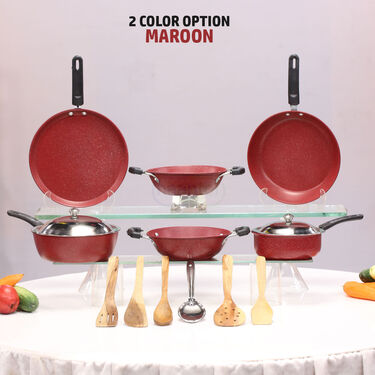 14 Pcs Ceramic Coated 3 Layer Nonstick Cookware Set (14CCNC1)