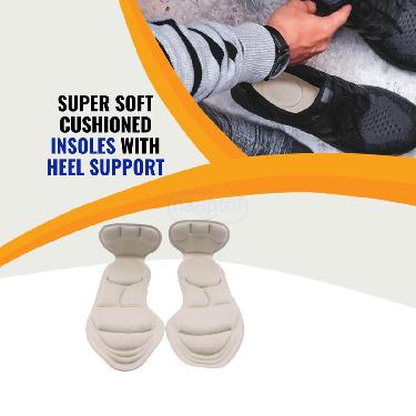 Super Soft Cushioned Insoles With Heel Support (4DSSI)