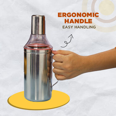 Stainless Steel Easy Pouring Oil Dispenser (1 Ltr) (1OD1)