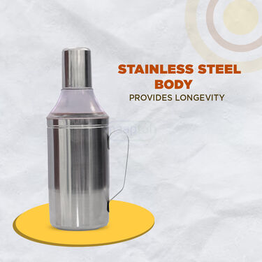 Stainless Steel Easy Pouring Oil Dispenser (1 Ltr) (1OD1)