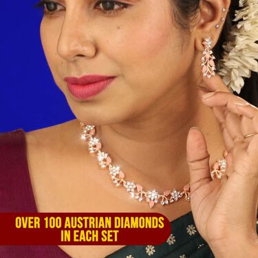 3 Austrian Diamond Necklace Set (3AUD20)