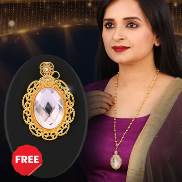 4 Ladies Golden Chain + Free Golden Austrian Diamond Pendant (4LGCFP2)