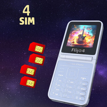 4 Sim Dual Screen Flip Phone with Camera (Flilo4)