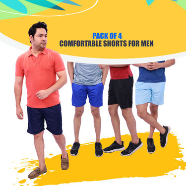 Pack Of 4 Comfortable Short For Mens (4MS1)