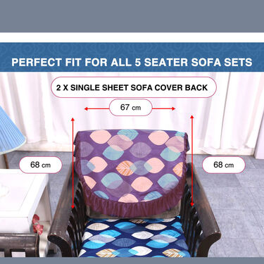 5 Seater Designer Sofa Cover Set (5SC1)