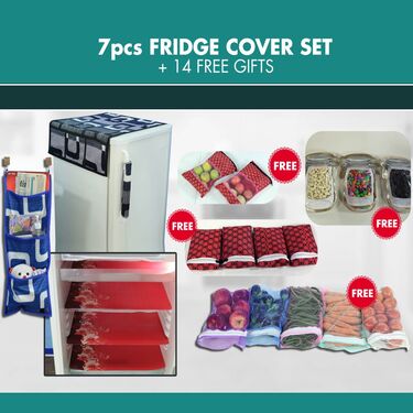 7 Pcs Fridge Cover Set + 14 Free Gifts