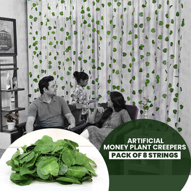 Artificial Money Plant String Pack of 8 Strings (8AMPS-1)