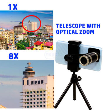 8X Zoom HD Optical Lens Telescope For Mobile Phone Camera (MTH)