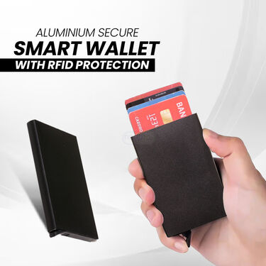 Aluminium Metal RFID Protected Smart Pop Up Wallet (AMW1)