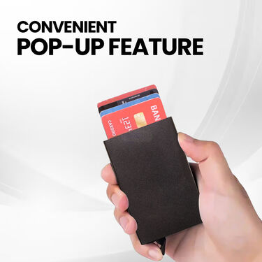 Aluminium Metal RFID Protected Smart Pop Up Wallet (AMW1)