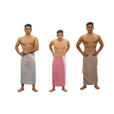 Pack of 3 Fouta Highly Absorbent Big Size Bath Towel (BT3)