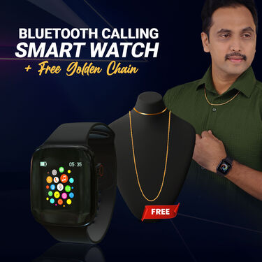 Bluetooth Calling Smart Watch T500 + Golden Chain (BCSW8)