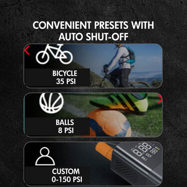 Cordless Car Tire Inflater With Inbuiilt Screen And PowerBank