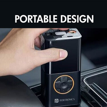 Cordless Car Tire Inflater With Inbuiilt Screen And PowerBank