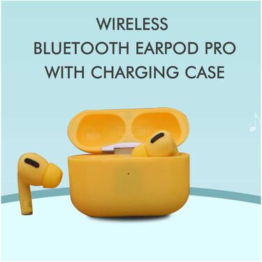 Colourful Wireless Bluetooth EarPod Pro With Charging Case + Free Pocket Powerbank (TWS36)