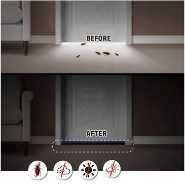 Anti Pest & Dust Door Bottom Guard - Pack of 4 (DBGP4)