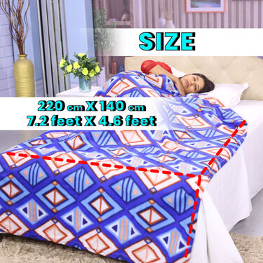 Geometric Printed Fleece Blanket (GFB1)