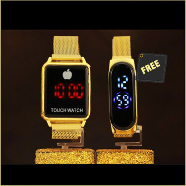 Golden Touch Screen Digital Watch (DW3) - B1G1