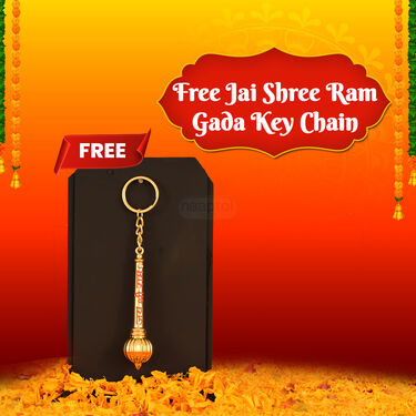 Shree Ram Pendant + Ring + 2 Chain + Bracelet + Free Shree Ram Gada KeyChain (MGJ35)