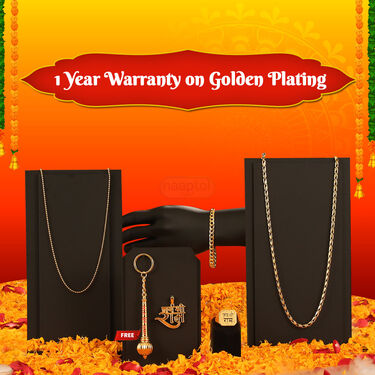 Shree Ram Pendant + Ring + 2 Chain + Bracelet + Free Shree Ram Gada KeyChain (MGJ35)