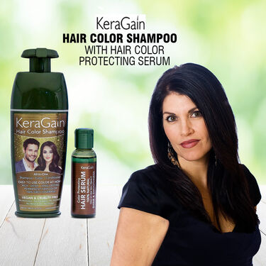 Keragain Hair Color Shampoo & Color Protecting Hair Serum (S)