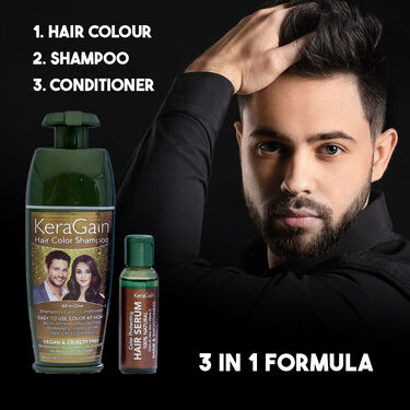 Keragain Hair Color Shampoo &amp; Color Protecting Hair Serum