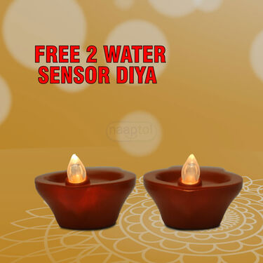 Rechargeable Shivling with Mantra & Light + Free 2 Water Sensor Diya (L46)