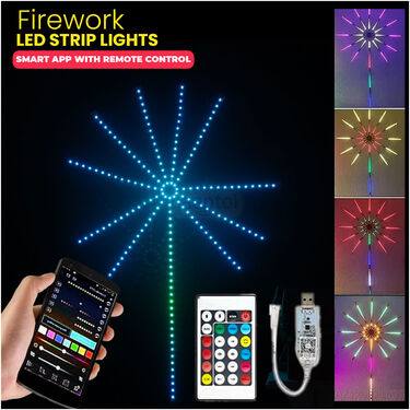 Firework LED Strip Lights Smart App With Remote Control (L55)