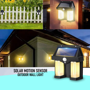 Solar Motion Sensor Outdoor Wall Light (L64)