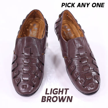 Leatherite Sandals Pick Any 1 Free Sporty Watch And Sunglasses (SW61)