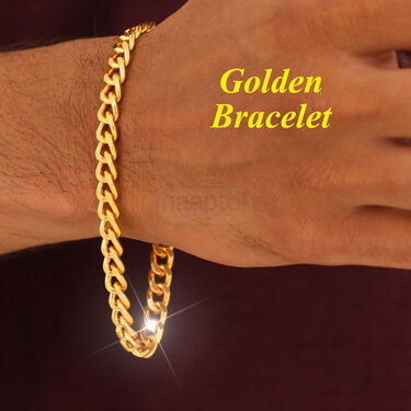 Golden Watch + Chain + Bracelet  (MGWCB11)