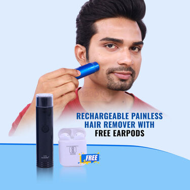 Rechargeable Painless Hair Remover With Free Earpods (MSWP)