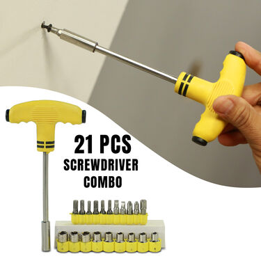 Magic Wrench with 21 Pcs Screwdriver Combo (HI7)