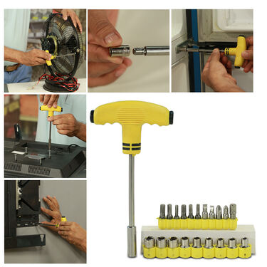 Magic Wrench with 21 Pcs Screwdriver Combo (HI7)