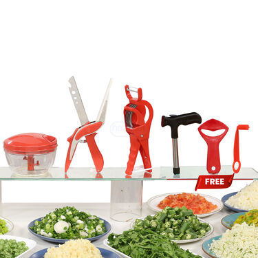 Onion & Vegetable Chopper + Smart Knife + Multi Cutter + Free 3 gifts (CHOP5)