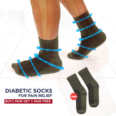 Diabetic Socks For Pain Relief B1 Pair G1 Pair Free (PRS103)