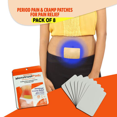 Period Pain & Cramp Patches For Pain Relief Pack of 8 (PRS121)