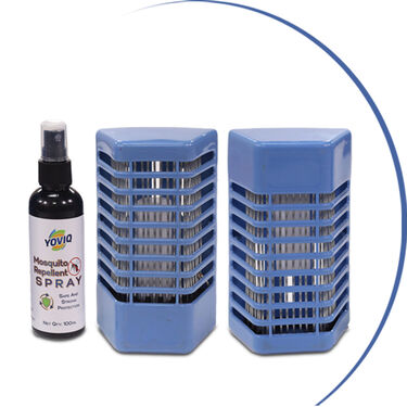 Pack of 2 Powerful Mosquito Protection + Free Mosquito Killer Spray