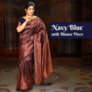 Pick Any 1 Kanjeevaram Inspired Art Silk Saree with Free Blouse Piece (KSS33)