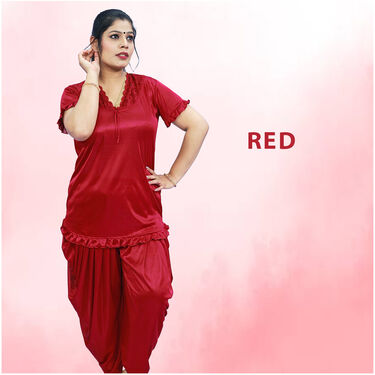 Pick Any 1 Women's Patiala Top And Pyjama Set + 2 Scrunchies Free (WPS-1)