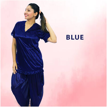 Pick Any 1 Women's Patiala Top And Pyjama Set + 2 Scrunchies Free (WPS-1)