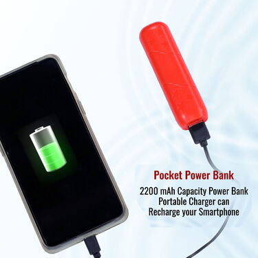 Pocket Power Bank + Single Bluetooth Ear Pod + USB Fan + USB Light (PB6)