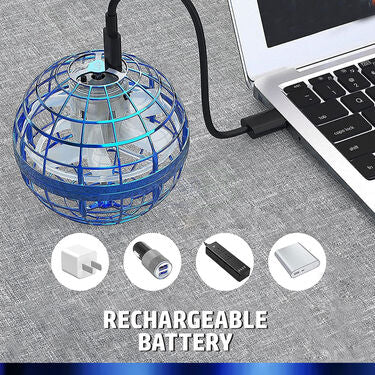 Rechargeable flying ball with led lights