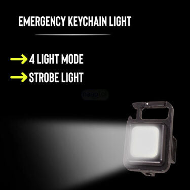 Rechargeable Long Distance Torch with Emergency Keychain Light (L28)